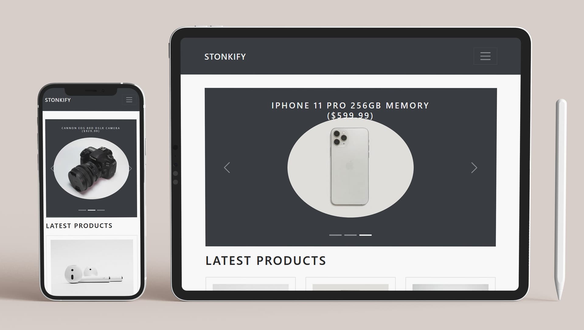 Stonkify project preview